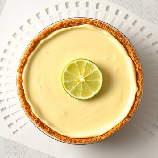 Key Lime Pie: Classic Key Lime Pie with a graham cracker crust.